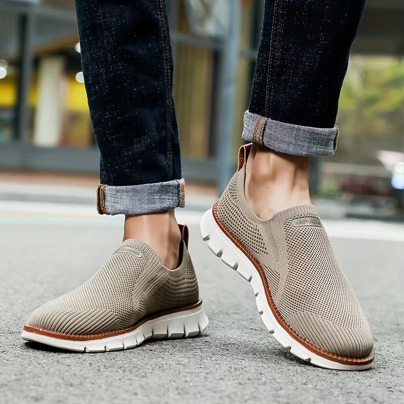 Men's Trendy Knitted Breathable Walking Shoes